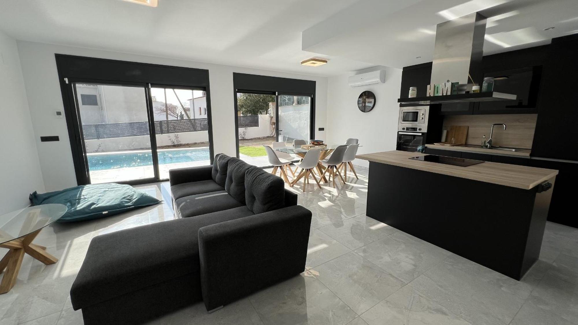 Villa Casa Moderna Roses Con Piscina Y Jardin Mas Bosca, Roses Palau-Saverdera Exterior foto