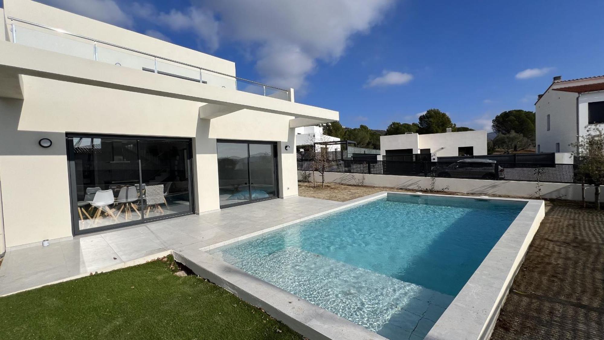 Villa Casa Moderna Roses Con Piscina Y Jardin Mas Bosca, Roses Palau-Saverdera Exterior foto